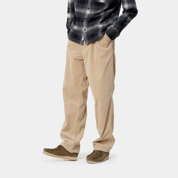CARHARTT WIP Corduroy Simple Pants Straight Leg Baggy Skater Hippie Khaki Beige - Picture 12 of 12